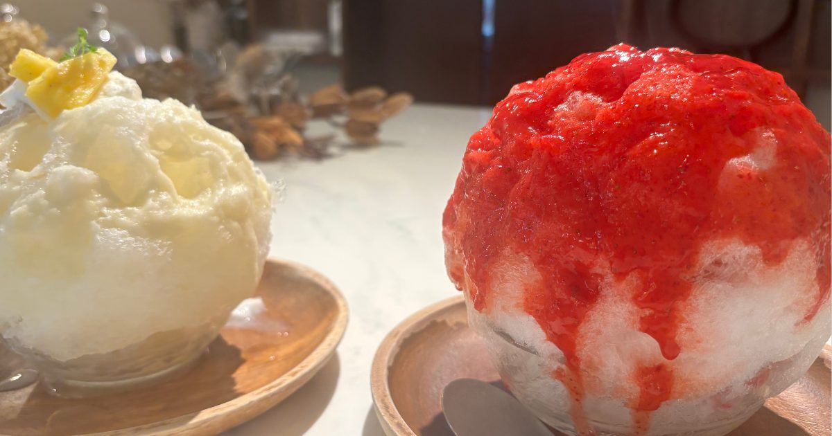 果nonのかき氷タイトル