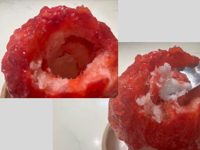 果nonいちごを食べ進めたところ