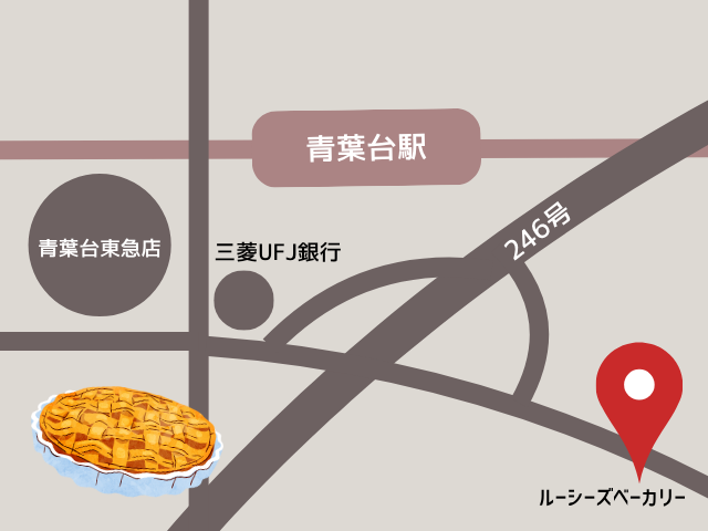 ルーシーズベーカリー地図