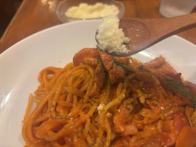 都筑亭の粉チーズ