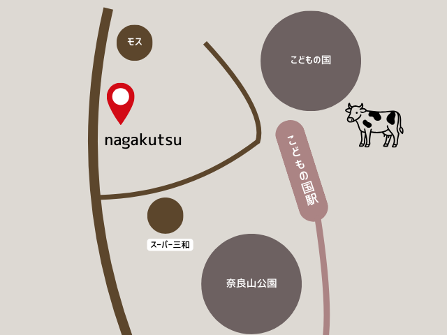 こどもの国 イタリアンnagakutsuへのアクセス｜駅から徒歩5分の道順地図