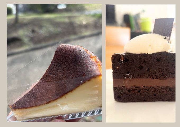 リストワール ヤマモトのチーズケーキとチョコラケーキ